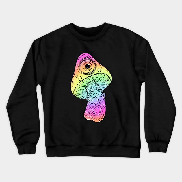 Magic mushroom Crewneck Sweatshirt by OccultOmaStore